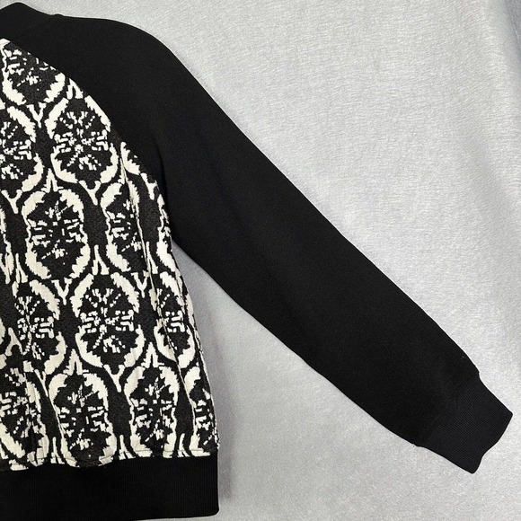 Lover + Friends Revolve Jacket Women Size Small Bomber Varsity Jacquard Artsy - Picture 10 of 14